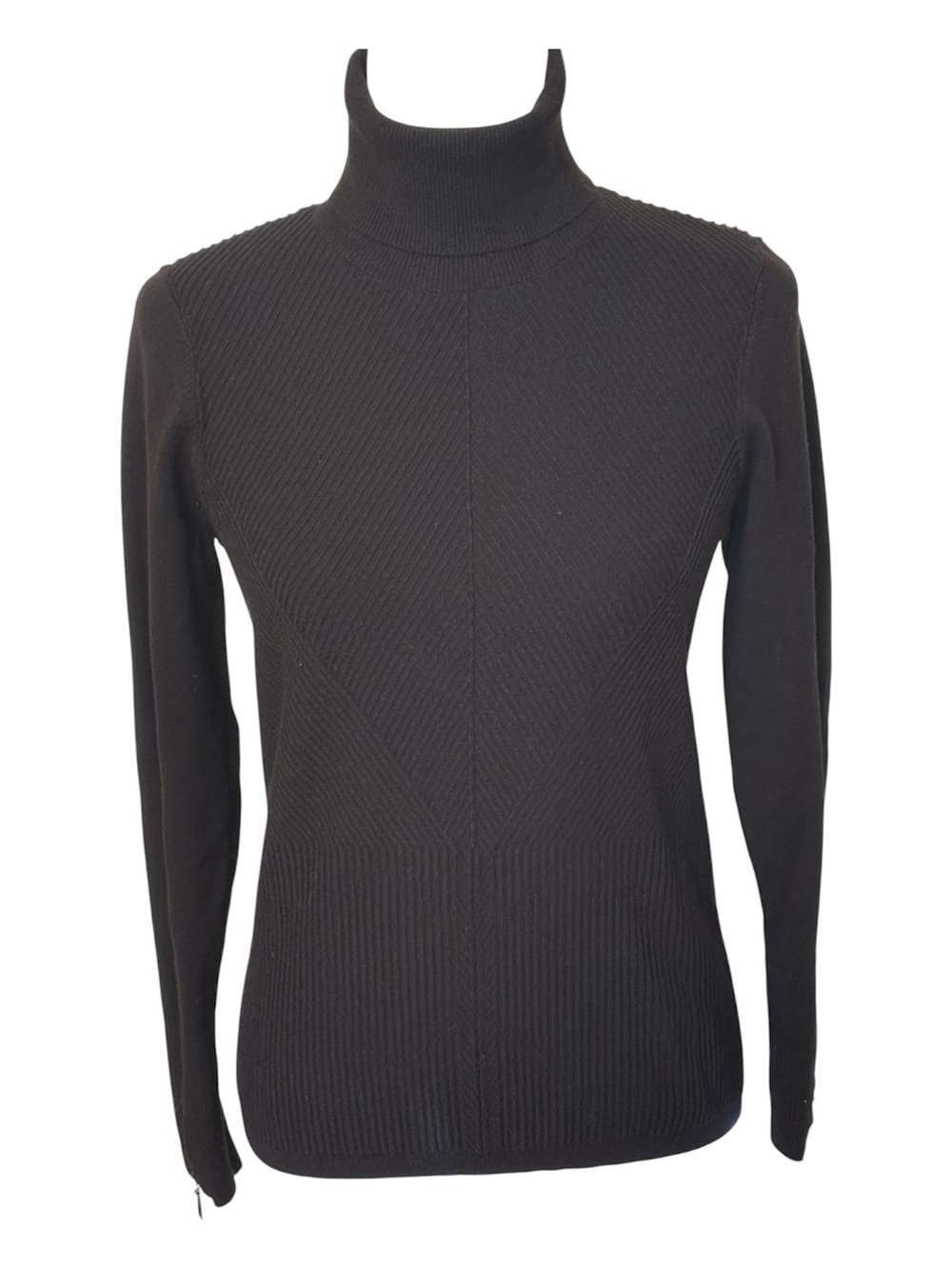 WHITE HOUSE BLACK MARKET Black Turtleneck Sweater Size Small